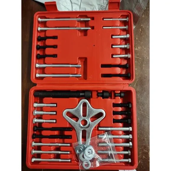 46pcs Harmonic Balancer Puller Set Steering Wheel Puller Kit Cars SUVs Trucks - Picture 2 of 9